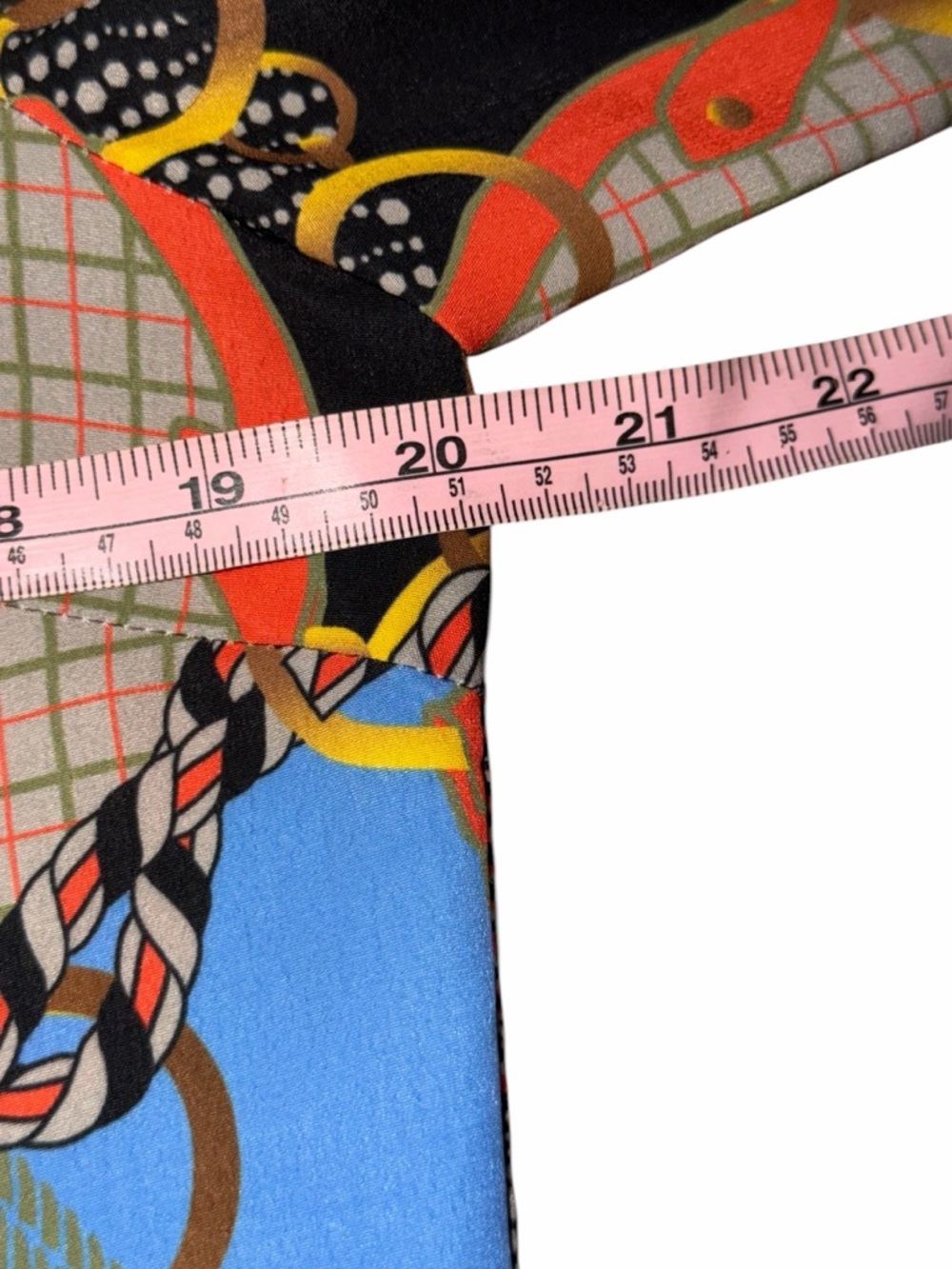 Gretchen Scott Designs Multicolor Chain & Rope Print Blouse - Picture 4 of 5